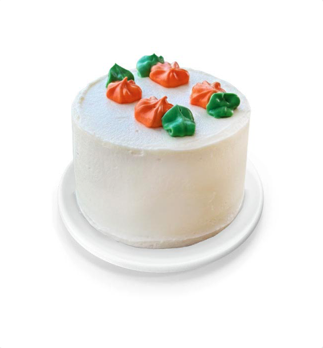 Pastel individual de zanahoria